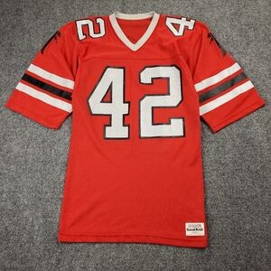 Vintage 80s Atlanta Falcons Jersey 42 Gerald Riggs Metalist Sand Knit Size Small